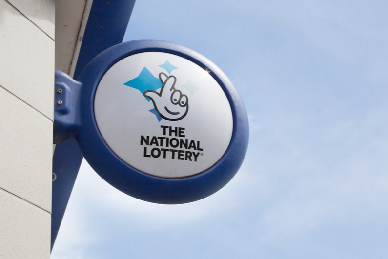 National Lottery sign