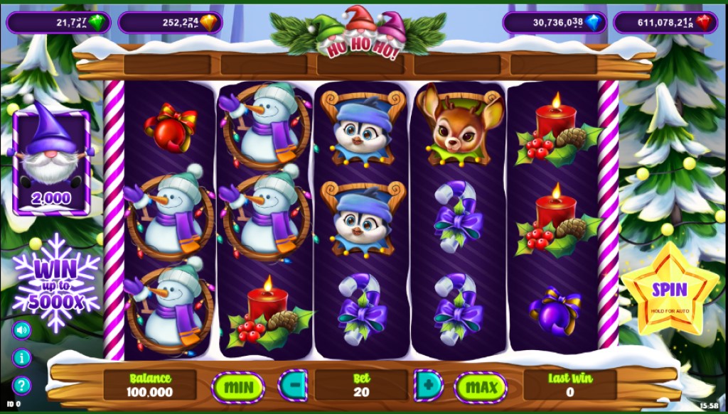 Ho Ho Ho slot reels by PopOK Gaming 